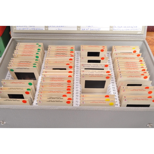 546 - A large collection of 35mm slides from the 1970's, comprising of 7 boxes containing: 

 Bristol City... 