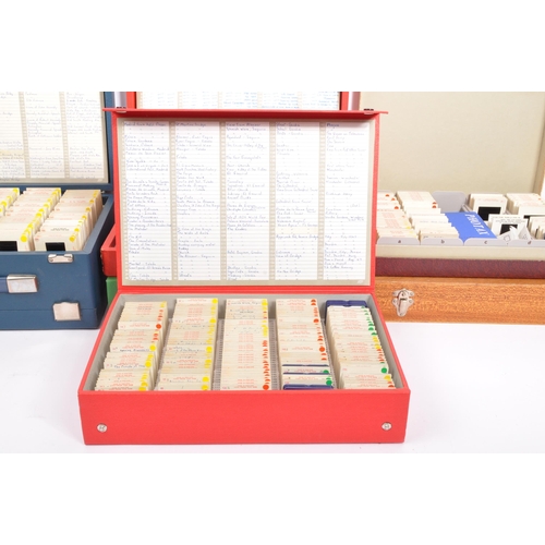 546 - A large collection of 35mm slides from the 1970's, comprising of 7 boxes containing: 

 Bristol City... 