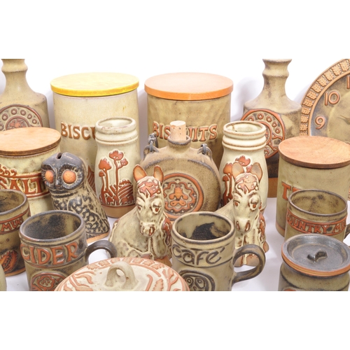 73 - A large collection of vintage 20th century circa 1960s Tremar UK ceramic studio art pottery. To incl... 