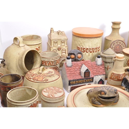 73 - A large collection of vintage 20th century circa 1960s Tremar UK ceramic studio art pottery. To incl... 