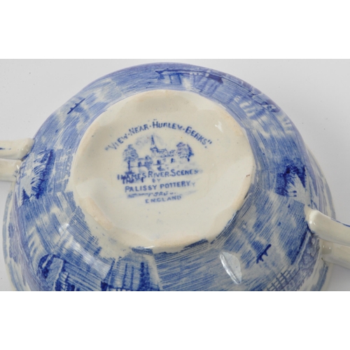 70 - A large collection of 19th century Victorian blue and white china tableware to include teacups, sauc... 