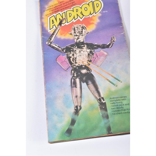 555 - A vintage 1970s (1977) Denys Fisher ' Android ' action figure with accessories. The figure retaining... 