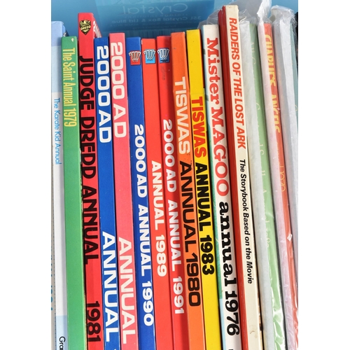 562 - Annuals - a large collection of original vintage c1970s / 1980s TV & Film related tie-in annuals. In... 