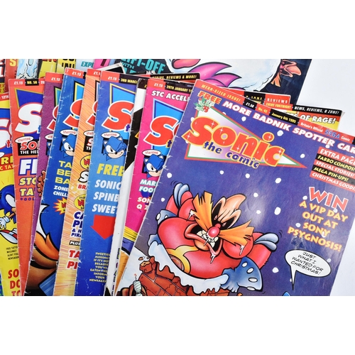 582 - Sonic The Hedgehog - collection of vintage 1990s Sega Comics ( Fleetwood Editions ) Sonic The Hedgeh... 