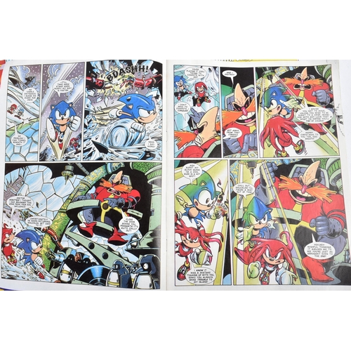 582 - Sonic The Hedgehog - collection of vintage 1990s Sega Comics ( Fleetwood Editions ) Sonic The Hedgeh... 