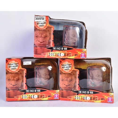 594 - Doctor Who - Character Options - x3 original Character made playset action figures ' The Face of Boe... 