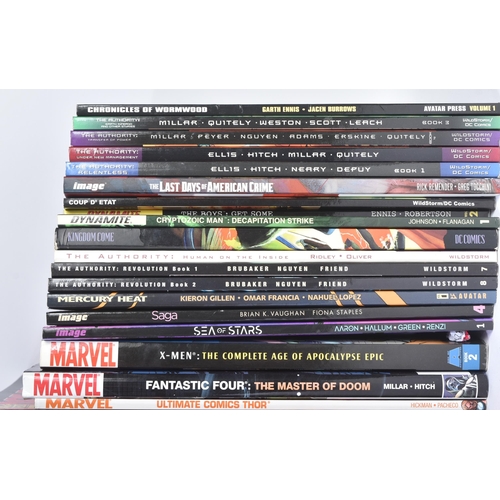 618 - Graphic Novels - a large collection of assorted graphic novel / comic books. Largely Marvel and DC e... 