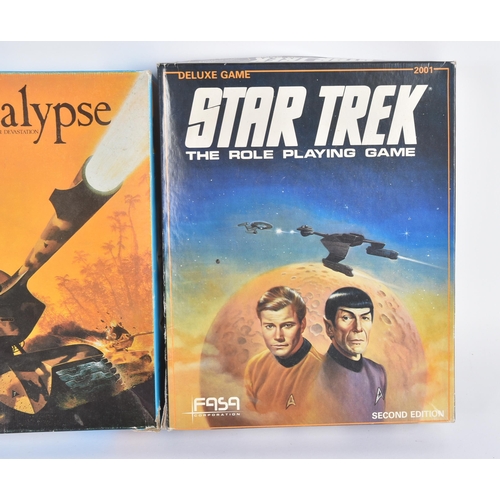 632 - A collection of x3 vintage fantasy role play board games comprising; Star Trek ( Second Edition ), S... 