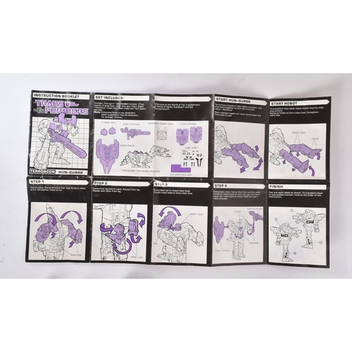 636 - Transformers - x2 vintage 1980s (1987) Hasbro made Transformers playset action figures comprising; T... 