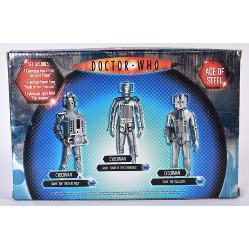 703 - Doctor Who - Character Options - ' Age Of Steel Cyberman Figure Set ' action figure presentation set... 