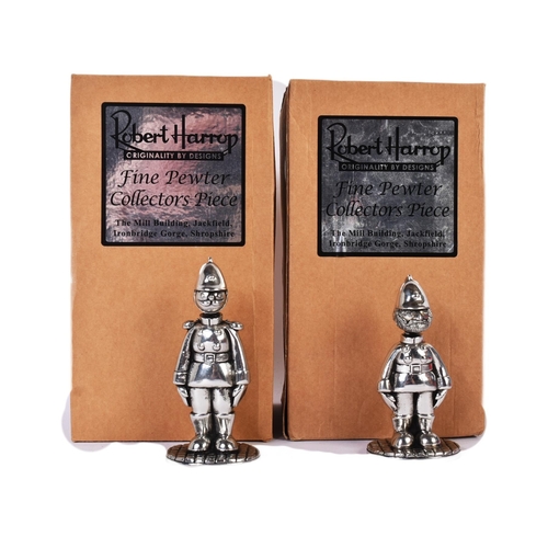 712 - Camberwick Green - Robert Harrop - x2 Limited Edition Pewter statues; CGPE01 Captain Flack and TCGPE... 