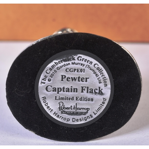 712 - Camberwick Green - Robert Harrop - x2 Limited Edition Pewter statues; CGPE01 Captain Flack and TCGPE... 