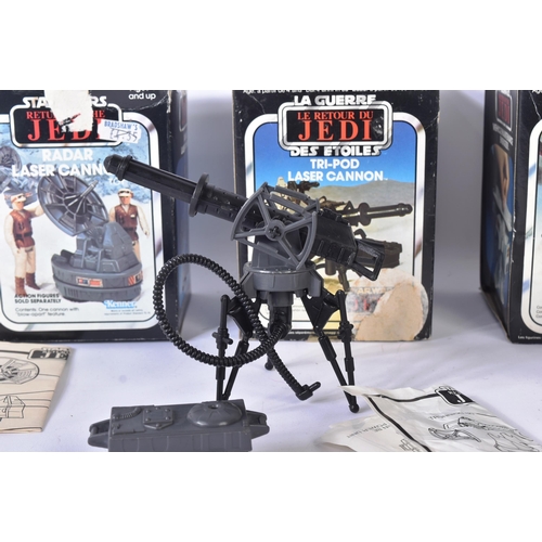 728 - Star Wars - Minirigs - x3 original vintage Kenner / Palitoy made action figure playsets 'Mini-rigs'.... 
