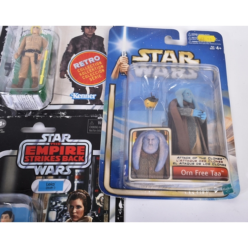 737 - Star Wars - a collection of assorted carded Star Wars action figures to include Kenner ' Retro Colle... 