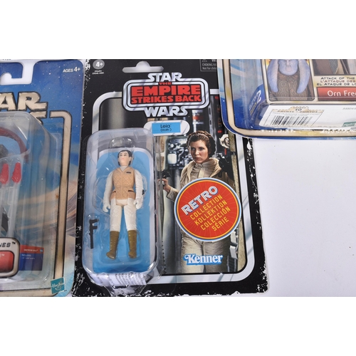 737 - Star Wars - a collection of assorted carded Star Wars action figures to include Kenner ' Retro Colle... 