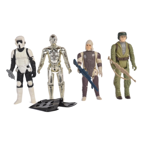 754 - Star Wars  - a collection of x4 original vintage Kenner / Palitoy made Star Wars action figures. Inc... 