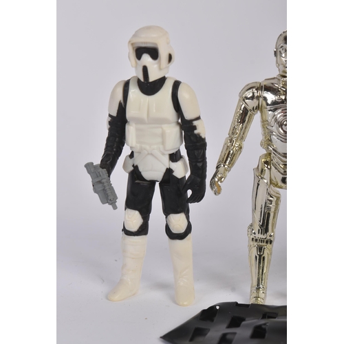 754 - Star Wars  - a collection of x4 original vintage Kenner / Palitoy made Star Wars action figures. Inc... 