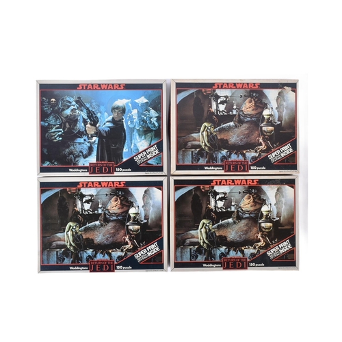 756 - Star Wars - a collection of x4 original Waddingtons made Return Of The Jedi jigsaws / jigsaw puzzles... 