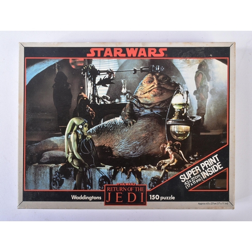 756 - Star Wars - a collection of x4 original Waddingtons made Return Of The Jedi jigsaws / jigsaw puzzles... 