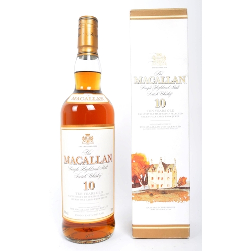 695 - The Macallan Single Highland Malt Scotch Whisky, 10 years old, exclusively matured in selected sherr... 