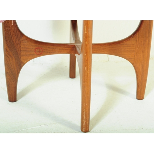 566 - G Plan - A retro vintage mid 20th century G Plan Astro teak dressing table stool. The stool having a... 