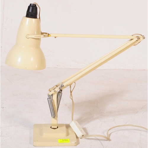 576a - A retro vintage mid 20th century Herbert Terry model 1227 Anglepoise step lamp in a white colourway.... 