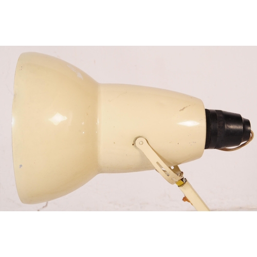 576a - A retro vintage mid 20th century Herbert Terry model 1227 Anglepoise step lamp in a white colourway.... 