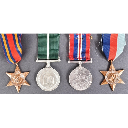 107 - A WWII Second World War medal trio comprising British War medal, The Burma Star, 1939-1945 Star and ... 