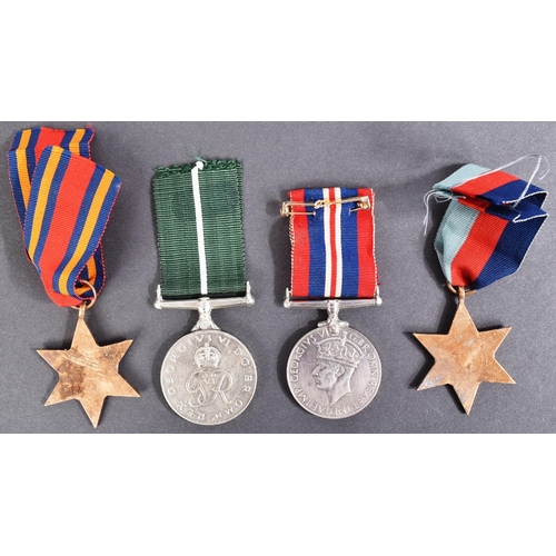 107 - A WWII Second World War medal trio comprising British War medal, The Burma Star, 1939-1945 Star and ... 