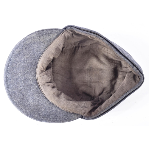 121 - A WWII Second World War Third Reich Nazi German Luftwaffe Officers M43 ski cap. Field grey / blue wo... 