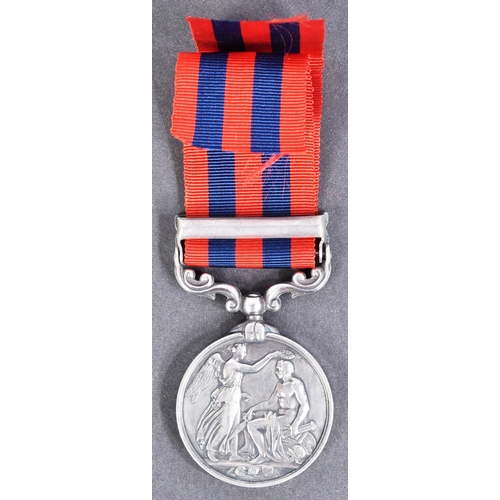 152 - A 19th Century Indian General Service medal with Perak War clasp. The obverse bears a left facing ef... 