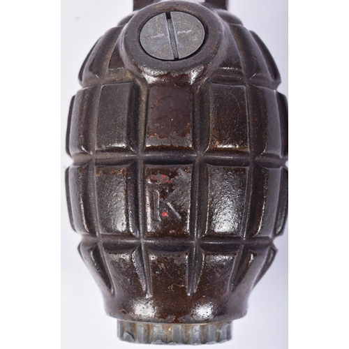 156 - A collection of WWII Second World and post war inert hand grenades comprising; British No. 36 MK1 Mi... 