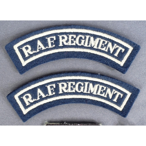 161 - A collection of assorted RAF Royal Air Force uniform badges and patches. Largely post WWII Second Wo... 