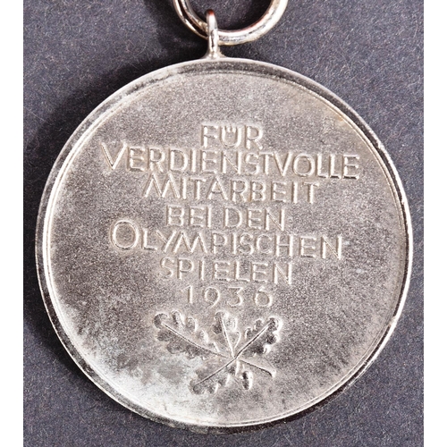 172 - A WWII Second World War Third Reich Nazi German 1936 Berlin Olympics civil decoration medal. The med... 