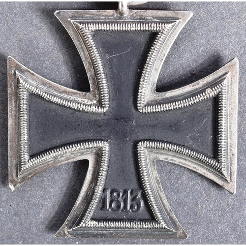 173 - A WWII Second World War Third Reich Nazi German Iron Cross medal. A Second Class example of two part... 