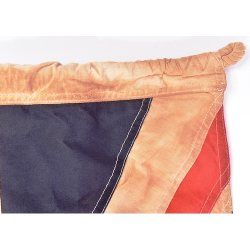 179 - A vintage mid Century British Union Jack / Union flag. Typical form, with rope stitched into the sea... 