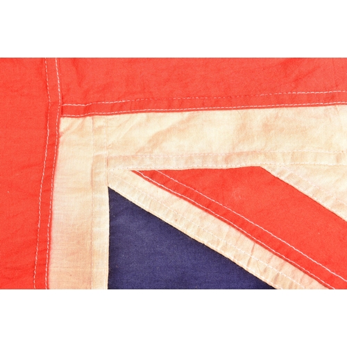 179 - A vintage mid Century British Union Jack / Union flag. Typical form, with rope stitched into the sea... 