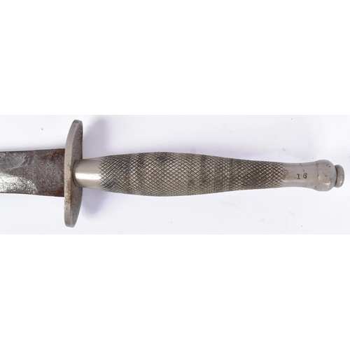 2 - An original WWII Second World War Fairbairn Sykes issued 1st Pattern commando fighting dagger with s... 