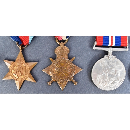 21 - WWI First & WWII Second World War medal group belonging to one 2296 Private A. Hill of the Glouceste... 