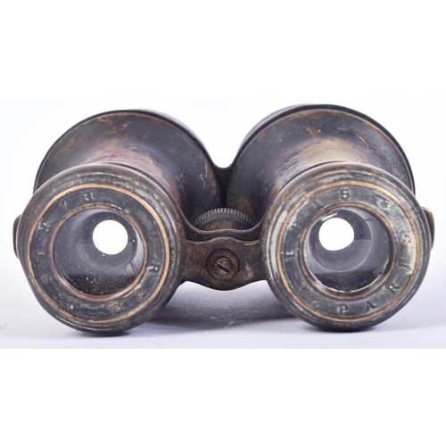 26 - A WWI First World War  Anti-Zeppelin flechette / projectile and a pair of French made binoculars. Th... 