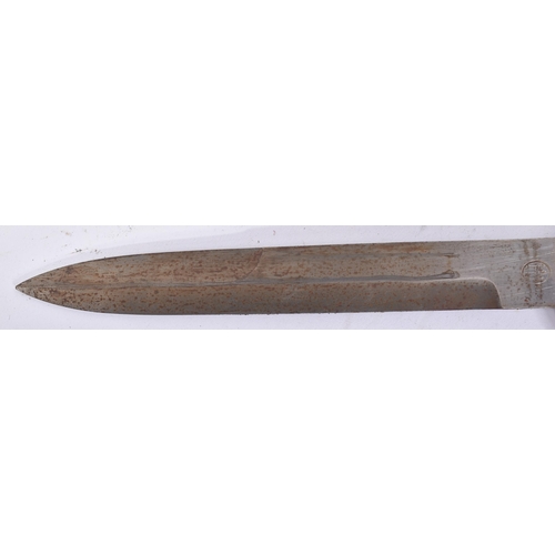 225 - A WWII Second World War Third Reich Nazi German Luftwaffe Pilots boot knife / dagger. Wooden grip wi... 