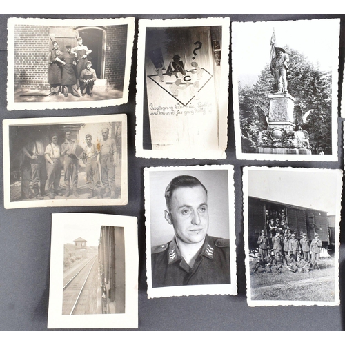 233 - Approximately fifty small photographs dated c1939-1942 depicting various German scenes and figures d... 