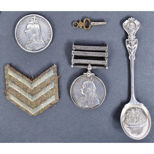 3 - Boer War & WWI Medal Group to one W. H. E. Holder of the Royal Navy. Comprising: South Africa Medal ... 