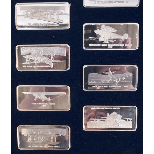 265 - Aviation Interest - The Birmingham Mint - 'Milestones Of Manned Flight' - a limited edition presenta... 