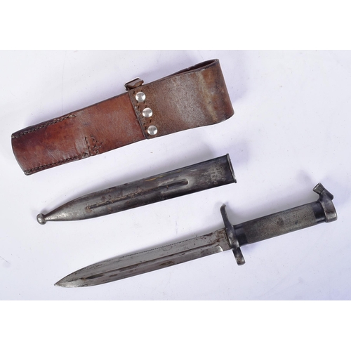 273 - An original WWI First World War period Swedish M1896 pattern rifle bayonet. The bayonet having a hol... 