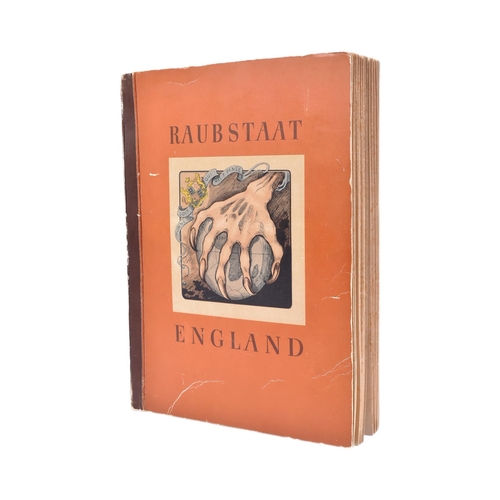 279 - A WWII Second World War Third Reich Nazi German cigarette card album ' Raubstaat England '.The album... 