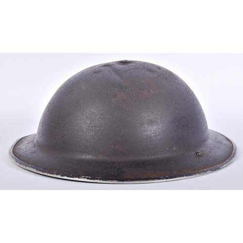 36 - A WWII Second World War British Home Front ' Damage Control ' brodie helmet. Typical form with a whi... 