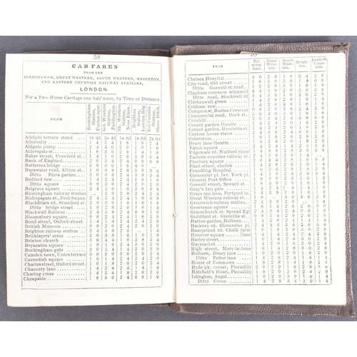 38 - Bradshaw’s Railway Companion - a 19th Century Bradshaw Guide containing the times of departure, fare... 