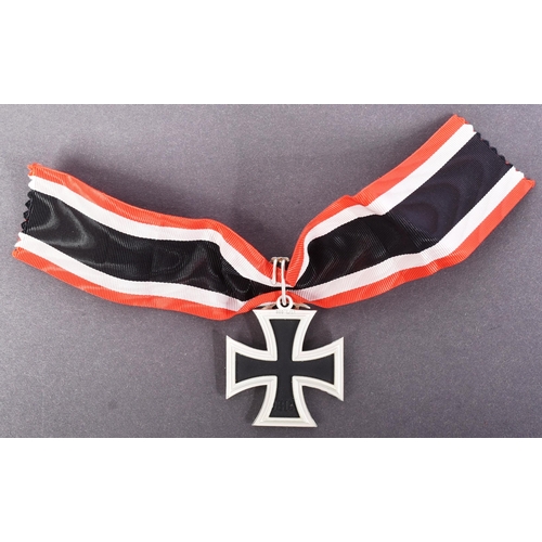 311 - A WWII Second World War style Third Reich Nazi German Iron Cross with oakleaves. A replica example w... 