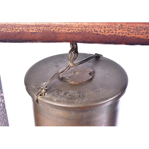 336 - A WWII Second World War trench art dinner gong fashioned from a Czechoslovakian 4 cm Cannon Model 36... 